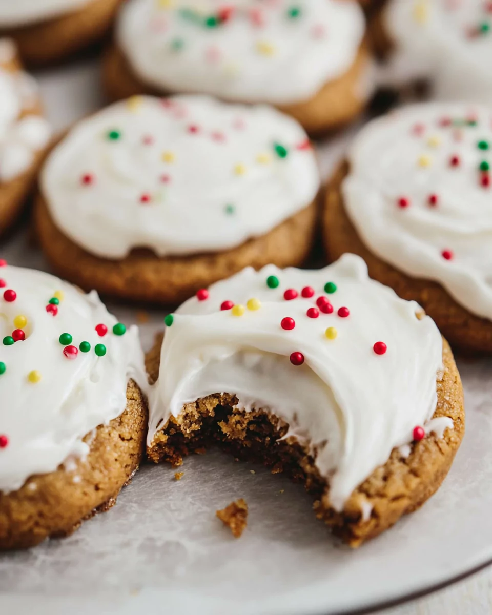 Frosted Gingerbread Cookies