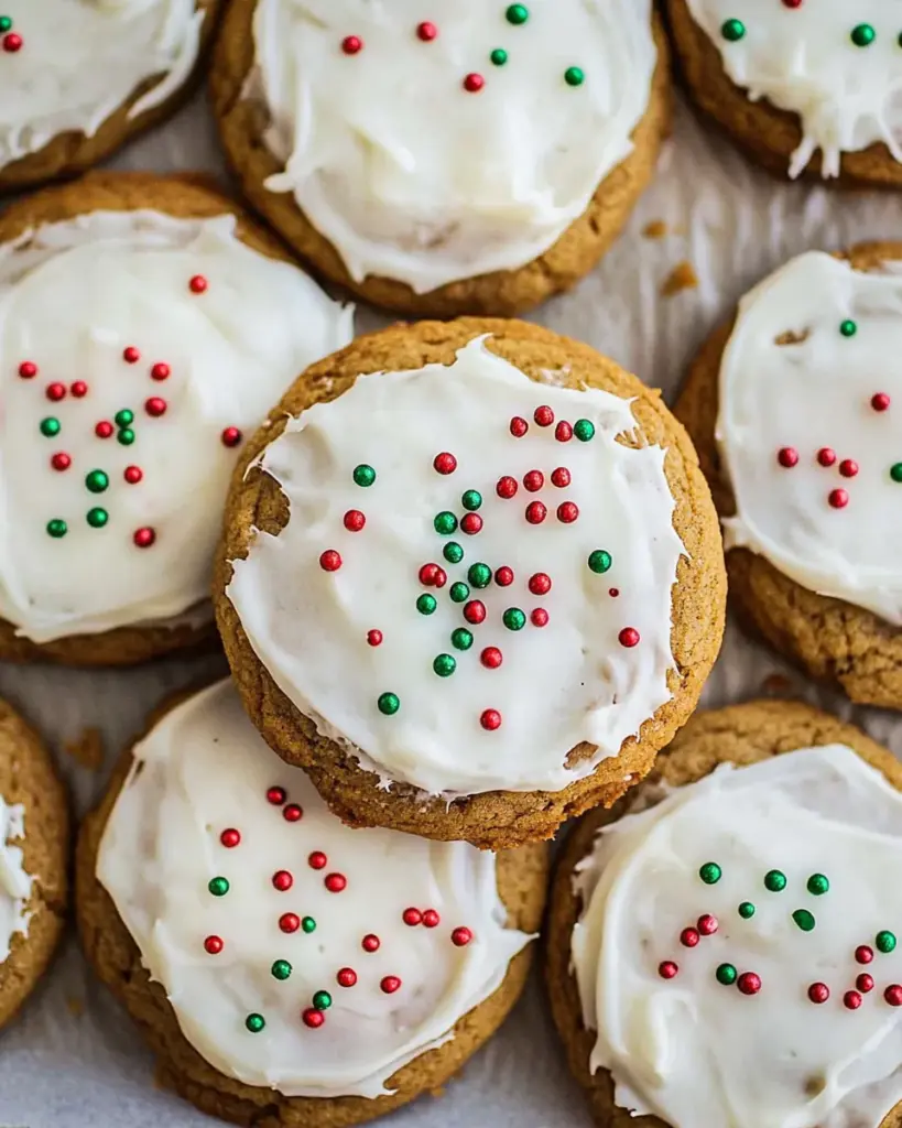 Frosted Gingerbread Cookies