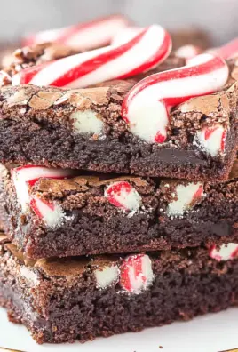 Candy Cane Brownies