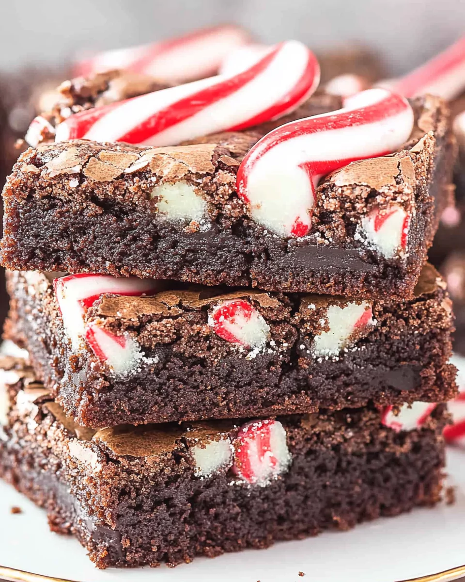 Candy Cane Brownies