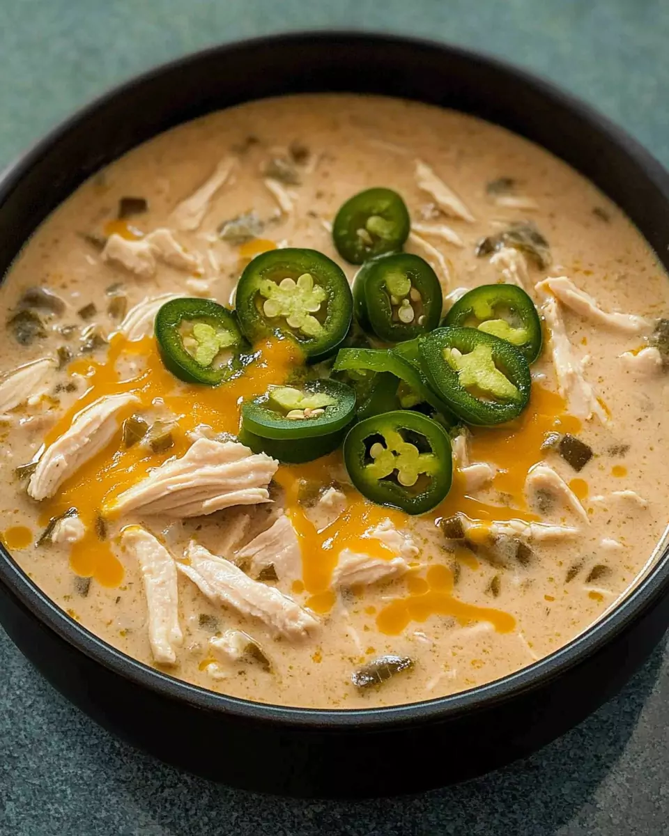 Creamy Chicken and Jalapeño Soup