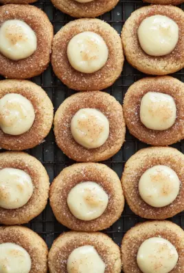 Eggnog Snickerdoodle Thumbprint Cookies