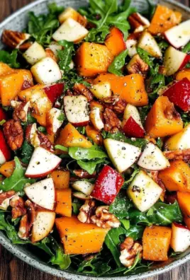 Fall Harvest Salad with Butternut Squash and Apple