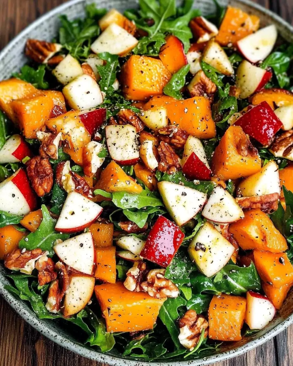 Fall Harvest Salad with Butternut Squash and Apple