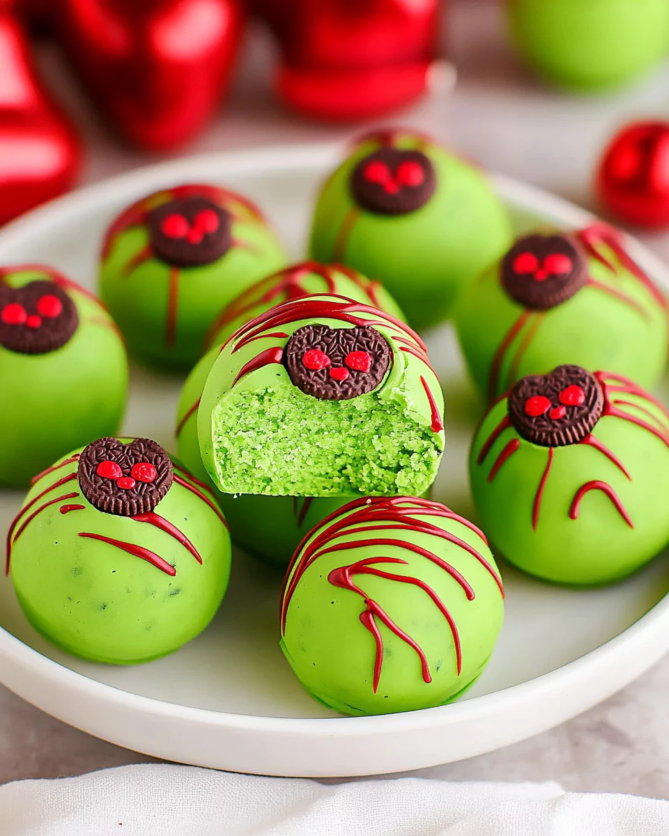 Grinch Oreo Balls