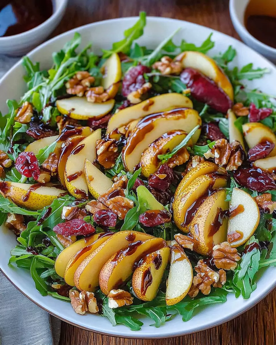 Pear Salad with Balsamic Vinaigrette