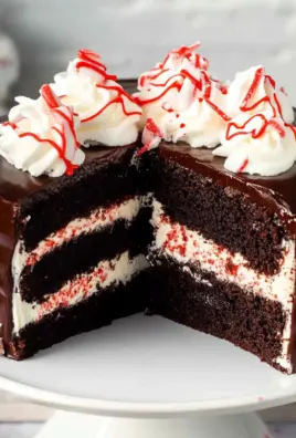 Peppermint Fudge Cake