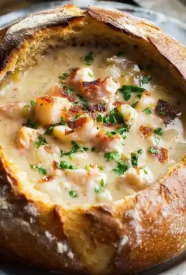 Seafood Chowder Bread Bowl