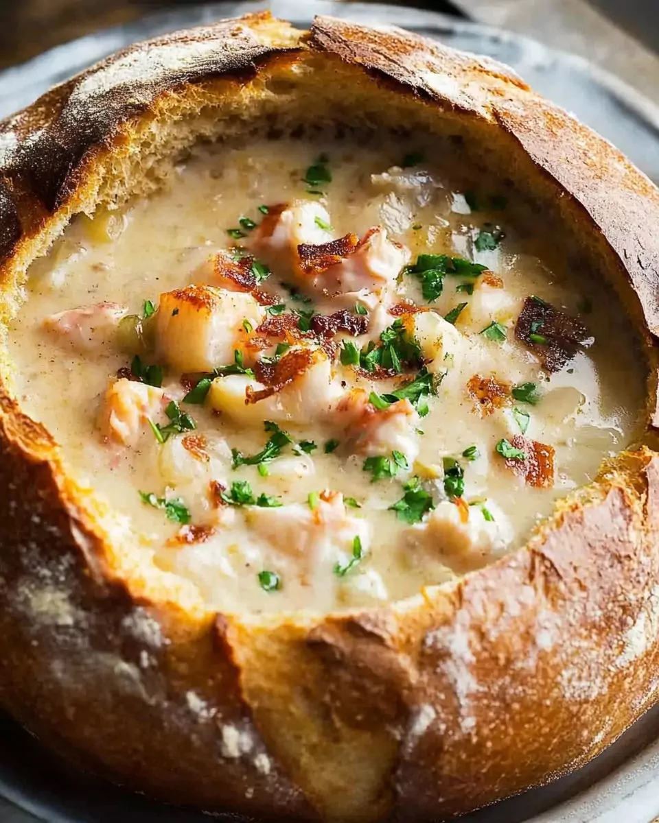 Seafood Chowder Bread Bowl