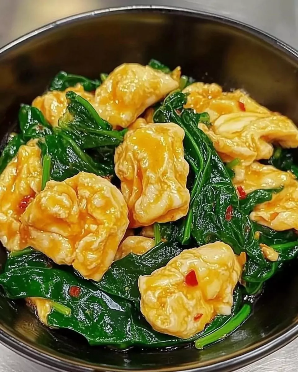 Spinach and Egg Stir-Fry