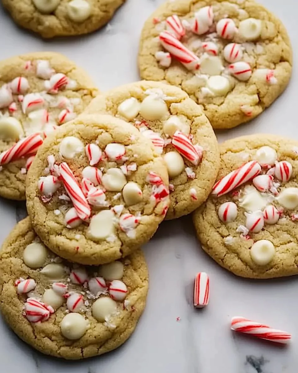 White Chocolate Peppermint Cookies