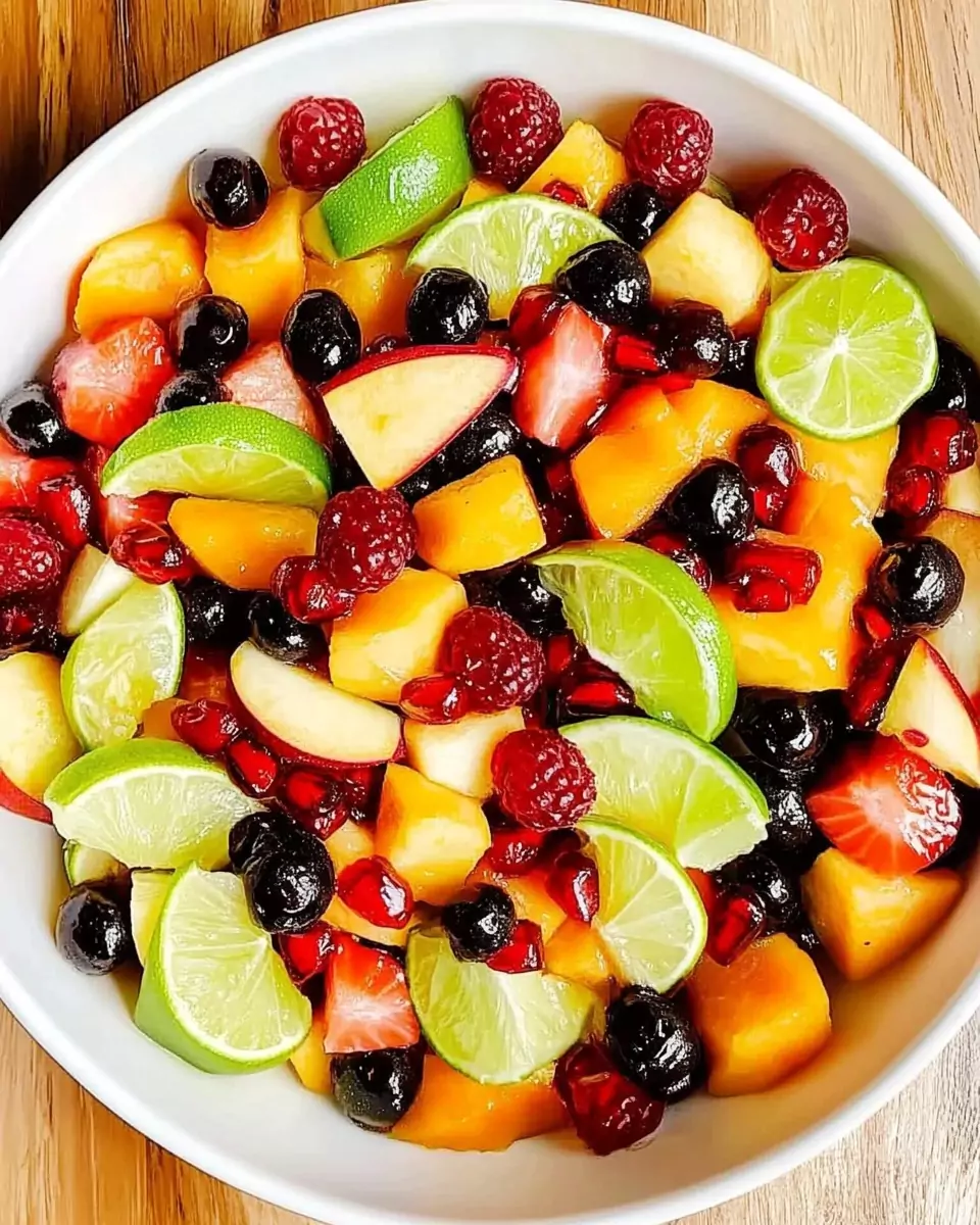 Winter Fruit Salad with Maple-Lime Dressing