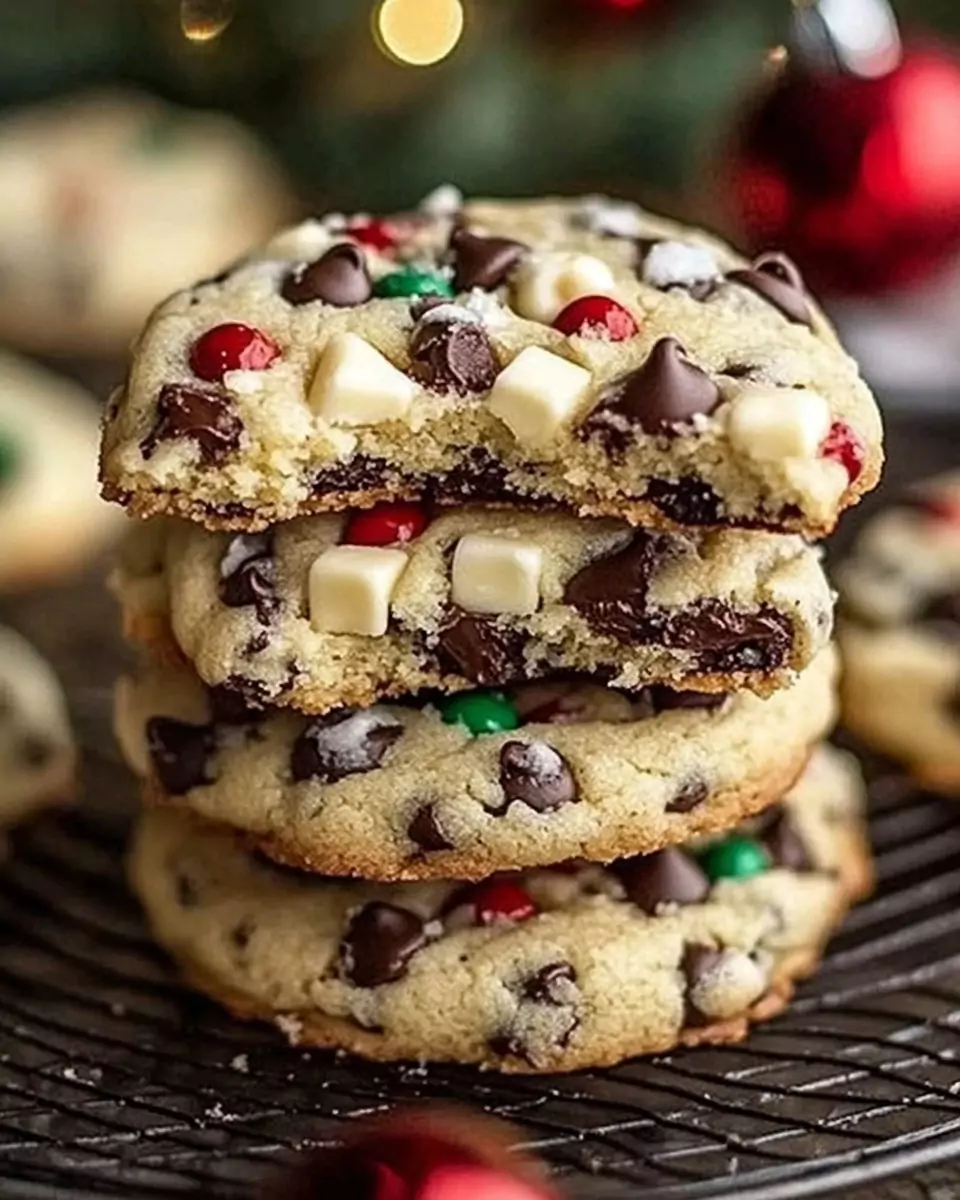 Winter Wonderland Chocolate Chip Christmas Cookies