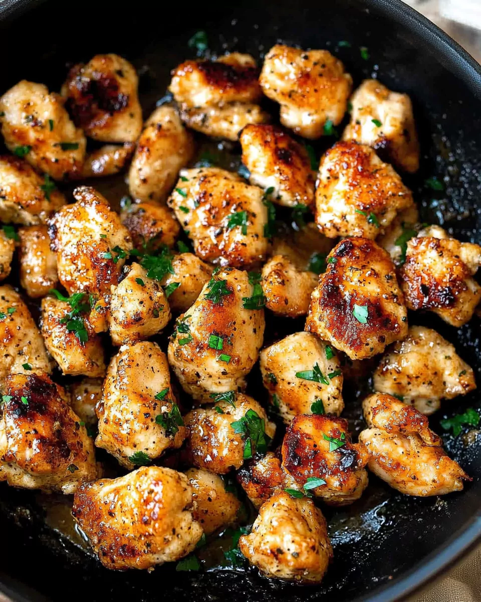 15-Minute Garlic Butter Chicken Bites