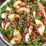 Apple Arugula Salad with Maple Pecans