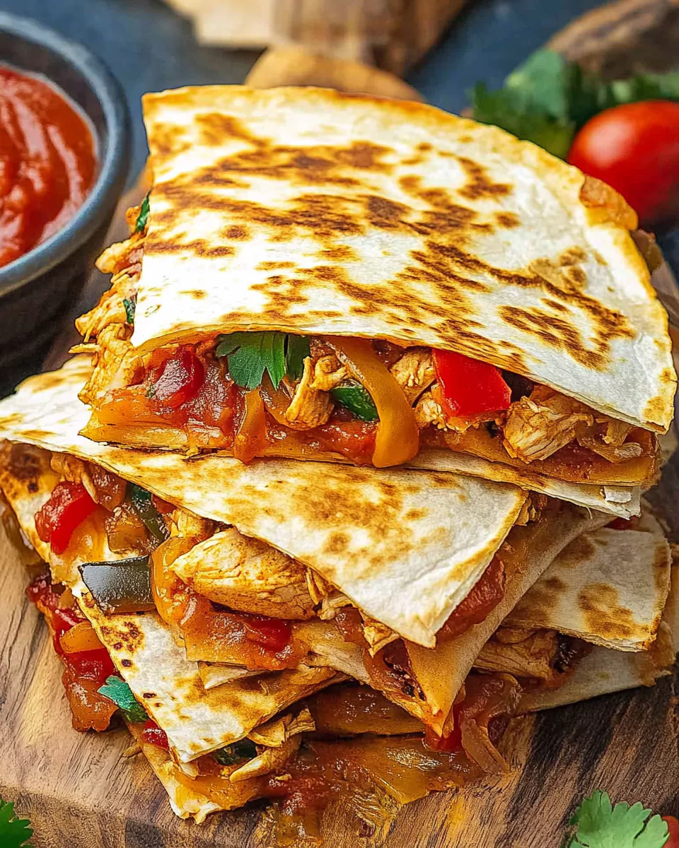 Chicken Fajita Quesadillas