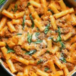 Creamy Sausage Rigatoni