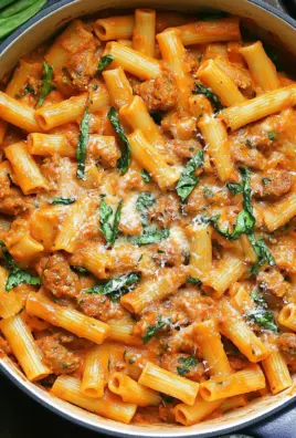 Creamy Sausage Rigatoni