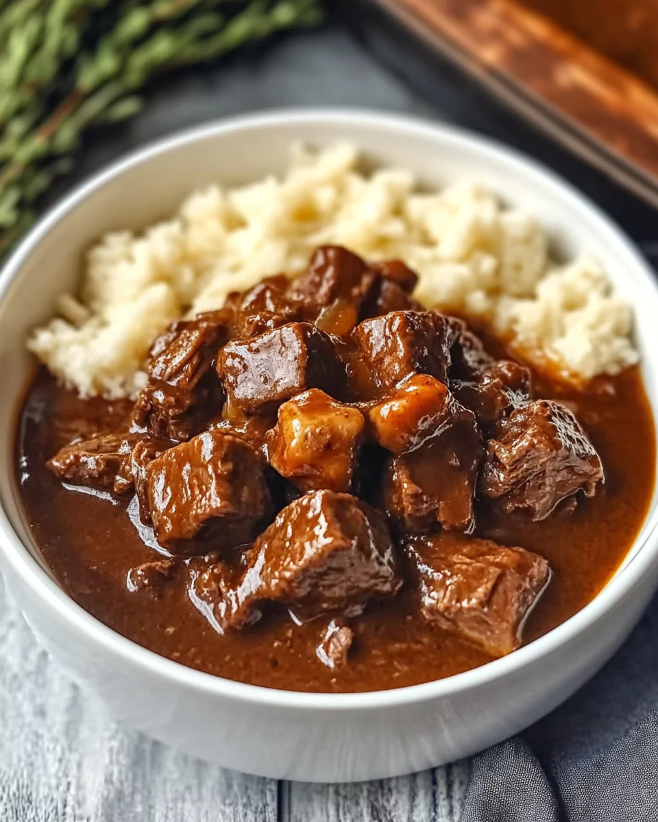 Crock Pot Beef Tips and Gravy