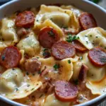 Crockpot Pierogi Casserole with Kielbasa