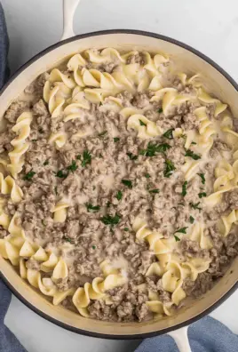 Ground Beef Stroganoff