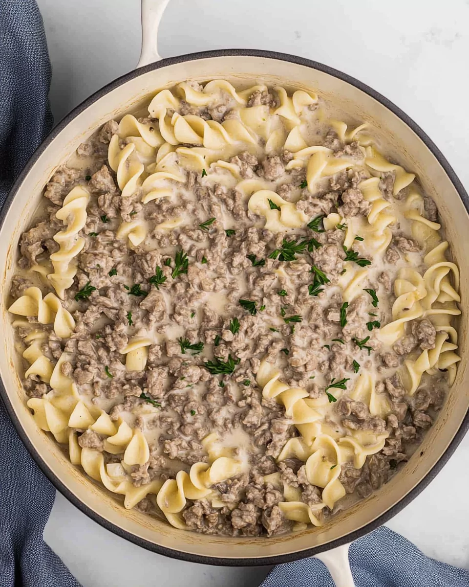 Ground Beef Stroganoff