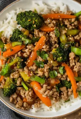 Ground Turkey Teriyaki Stir Fry