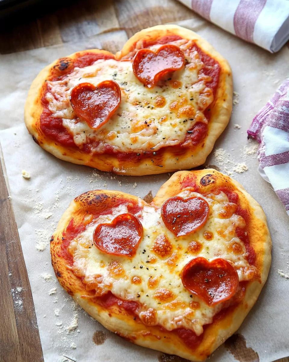 Heart-Shaped Pizza