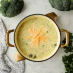 High Protein Broccoli Cheddar Soup