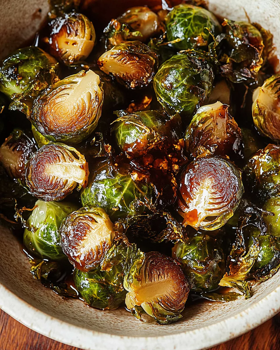 Honey Balsamic Brussels Sprouts