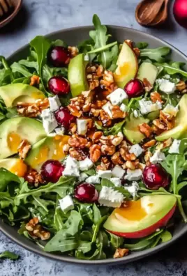 Juicy Christmas Salad with Honey Mustard Dressing