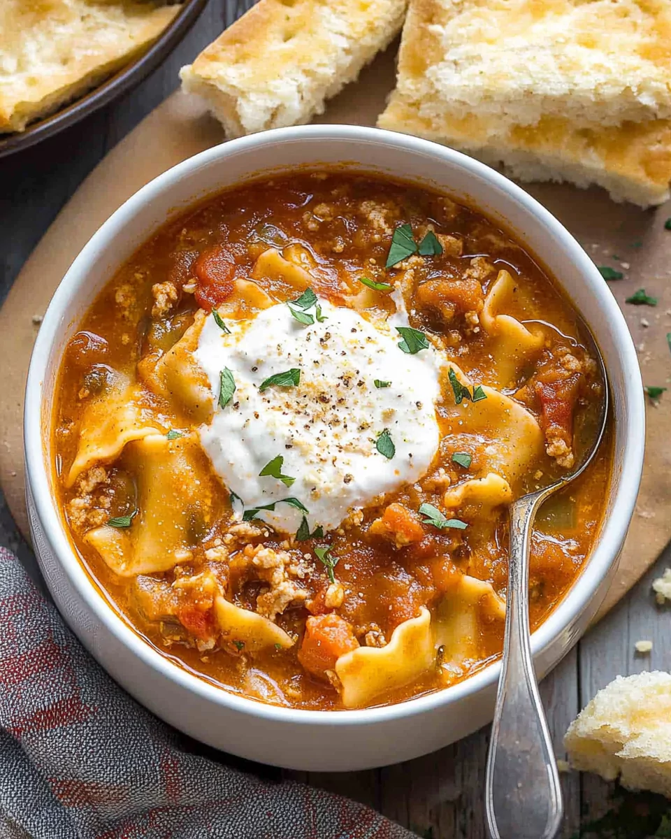 Lasagna Soup