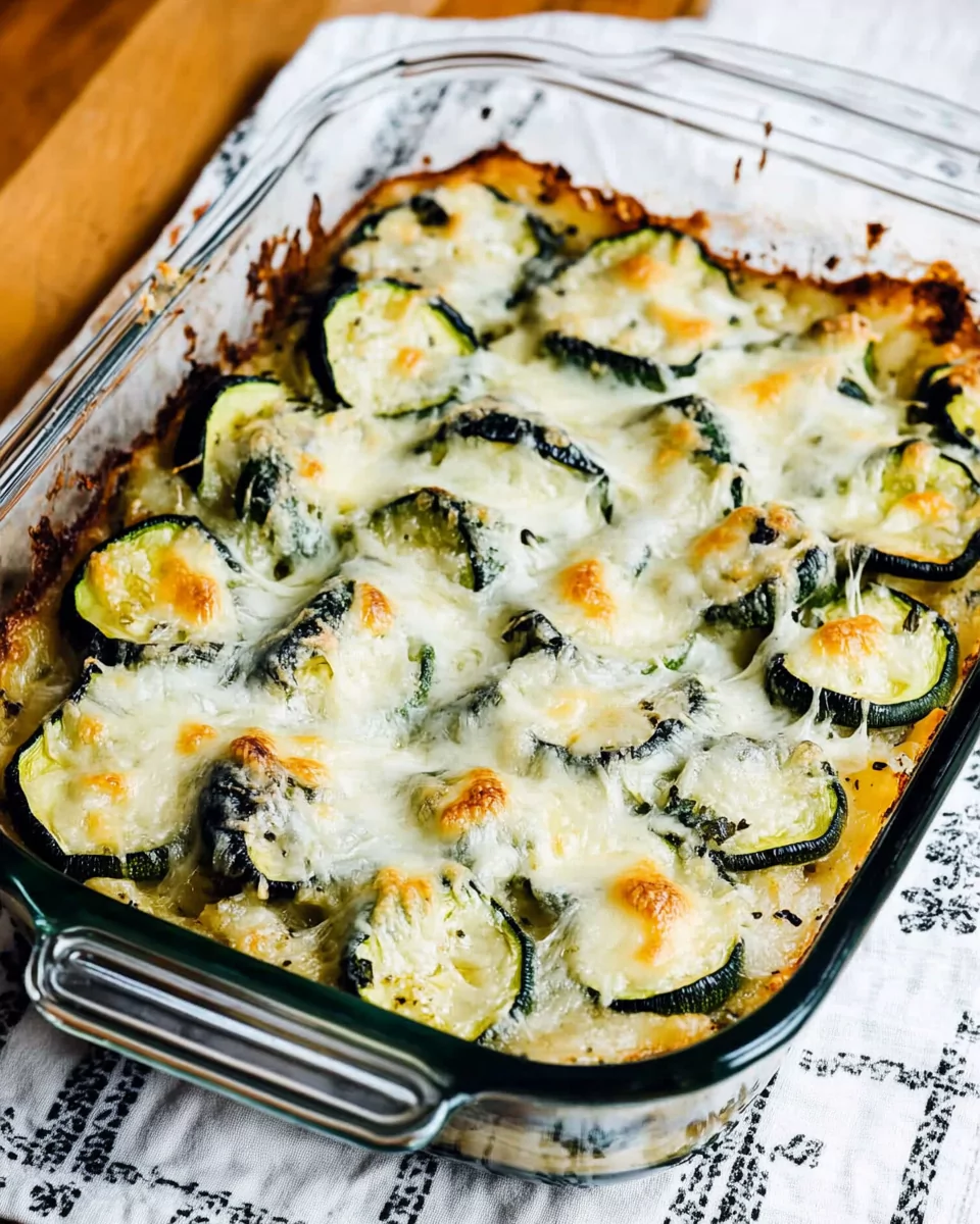 Low-Carb Easy Cheesy Zucchini Bake