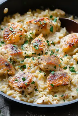 One-Pan Creamy Parmesan Chicken & Rice