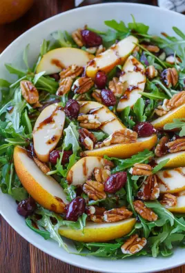 Pear Salad with Balsamic Vinaigrette