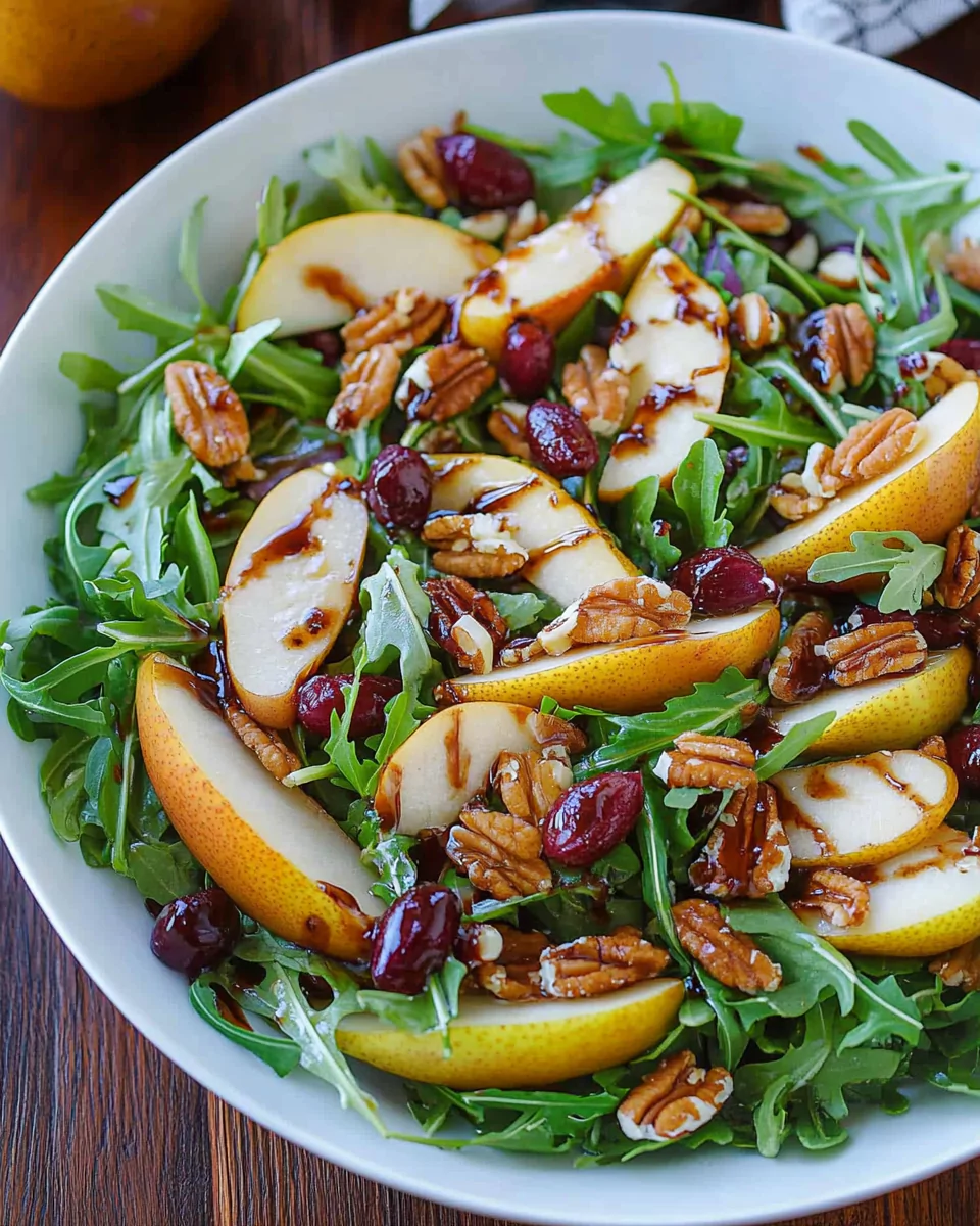 Pear Salad with Balsamic Vinaigrette