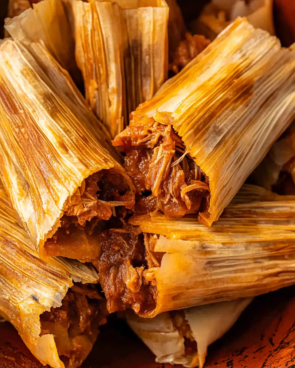 Pork Tamales Rojos