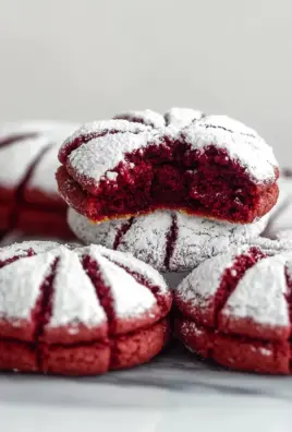 Red Velvet Crinkle Cookie