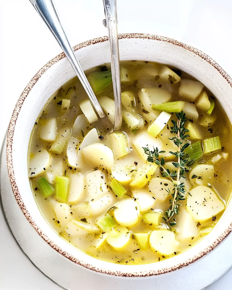 Rustic Potato Leek Soup