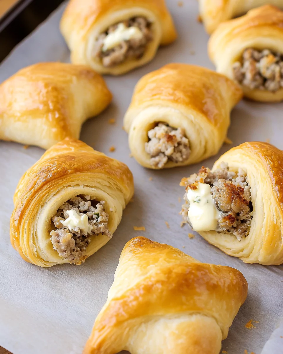Sausage Cream Cheese Crescent Rolls