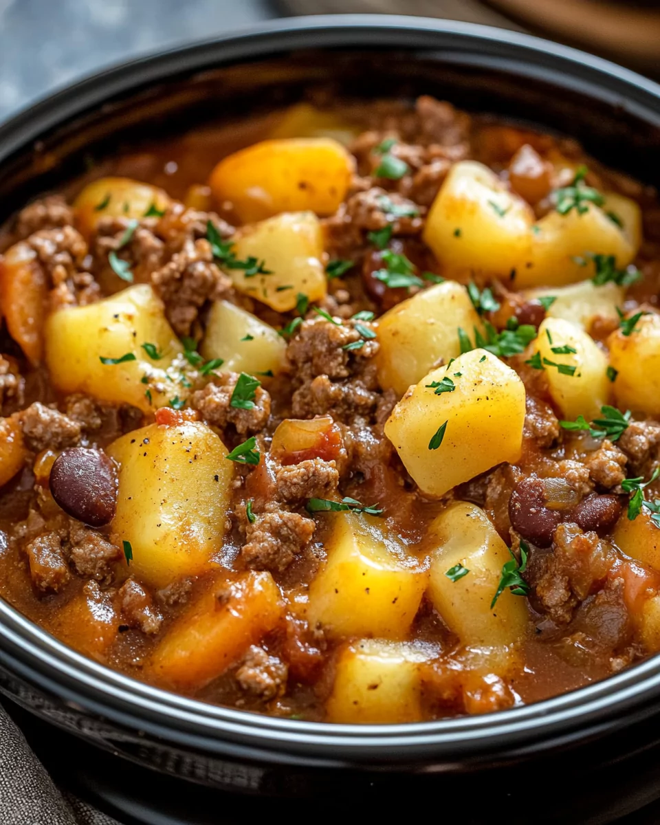 Slow Cooker Cowboy Casserole