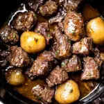 Slow Cooker Garlic Butter Beef Bites