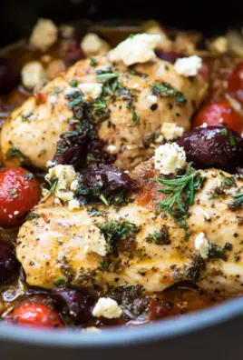 Slow Cooker Greek Chicken