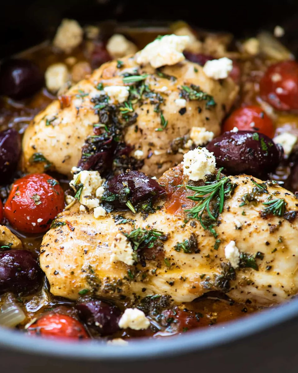 Slow Cooker Greek Chicken