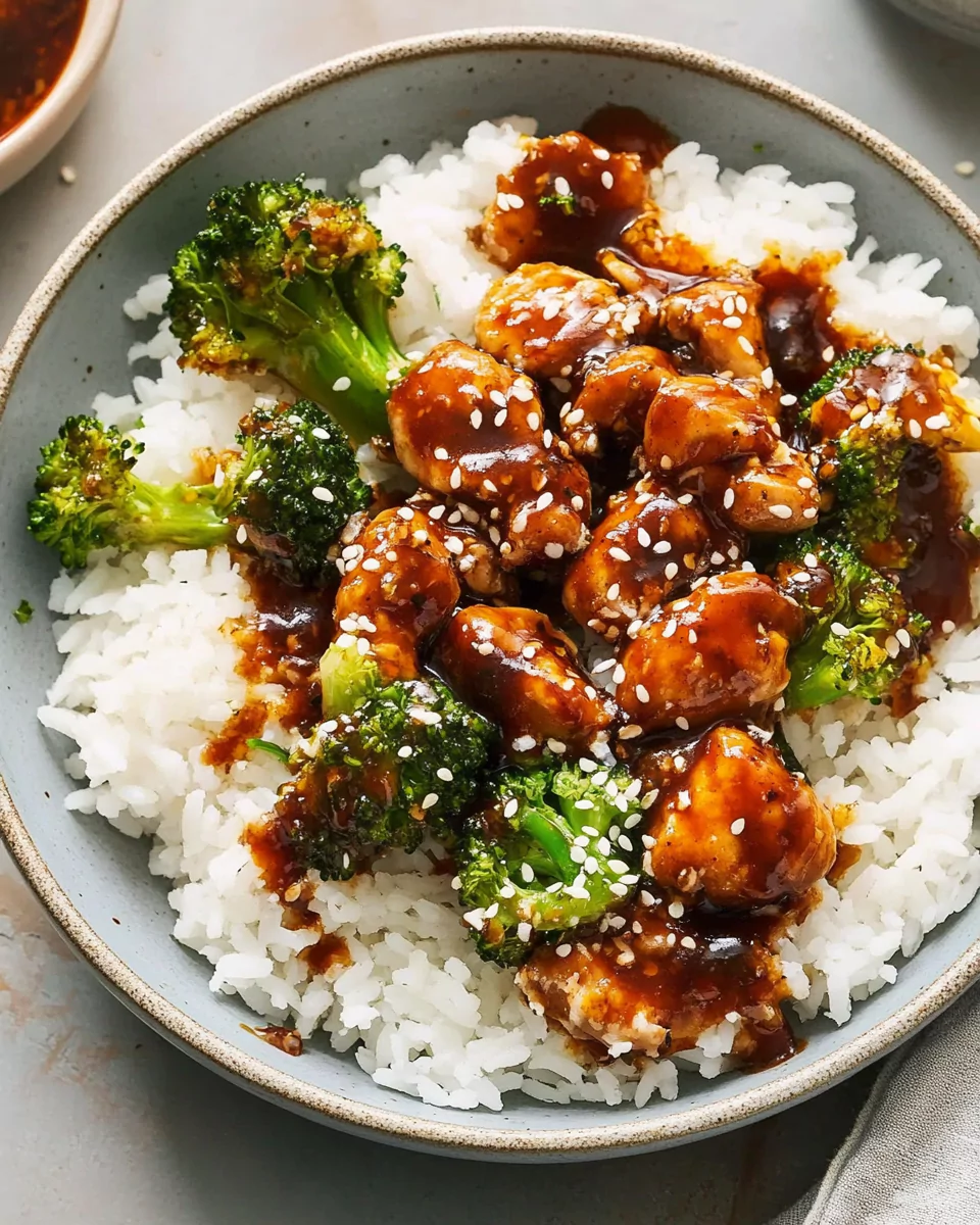 Sticky Chicken Rice Bowls