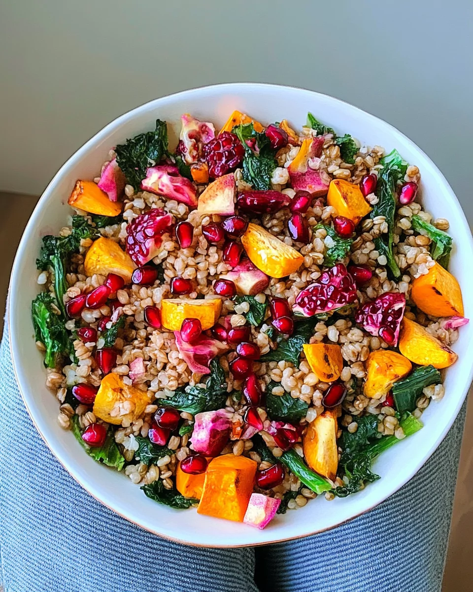 Winter Pomegranate and Grain Salad