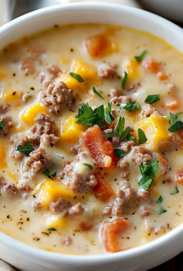 Easy Cheeseburger Soup