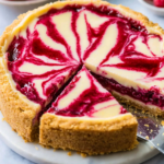 Raspberry Swirl Lemon Cheesecake