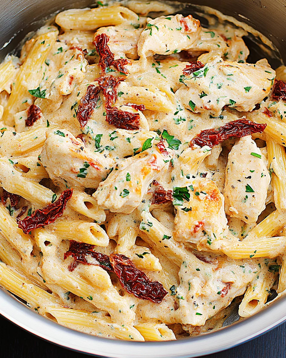 Creamy Sun-Dried Tomato Chicken Pasta