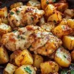 Garlic Parmesan Chicken and Potatoes (One-Pan Dinner)